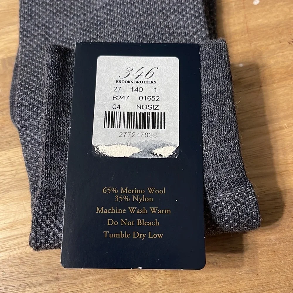 BROOKS BROTHERS merino wool socks